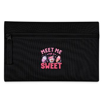 Cake Baker Meet Me For A Sweet Cupcake - Pencil Case - black - Front