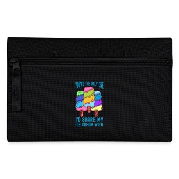 I'd Share My Gelato Frozen Cream Sherbet - Pencil Case - black - Front