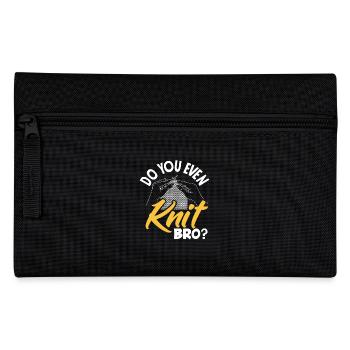Do you knit at all, brother? - Pencil Case - black - Front