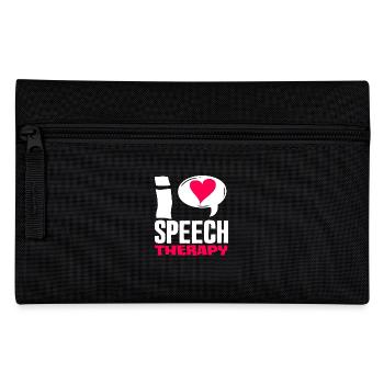 J’aime l’orthophonie Orthophoniste - Trousse - noir - Devant