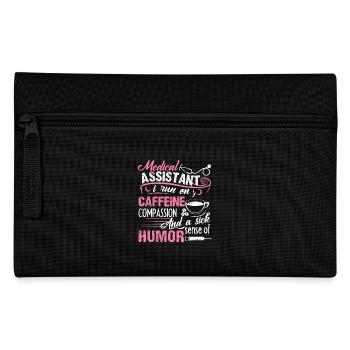 Medical Assistant Run On Caffeine - Pencil Case - black - Front