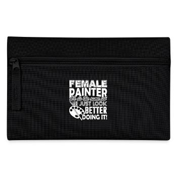 Female Painter We Do The Same Job - Pencil Case - black - Front