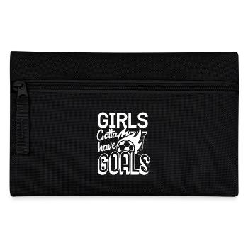 Soccer Girls Gotta Have Goals - Pencil Case - black - Front