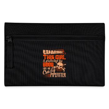 Warning This Girl Is Protected By Good Pipefitter - Pencil Case - black - Front