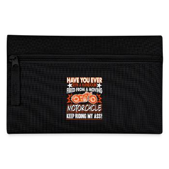 Motorcycle Keep Riding My Ass - Pencil Case - black - Front
