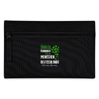 Habeck 2025 Kanzler Bundeskanzler Grüne - Federtasche - Schwarz - Vorne
