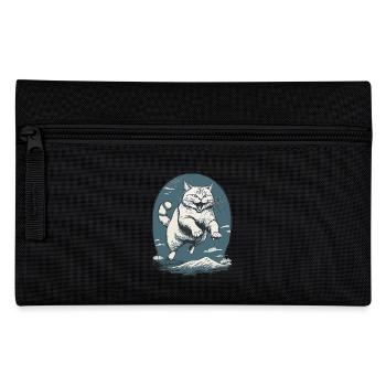 Cat in the Leap - Pencil Case - black - Front
