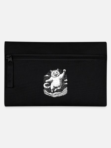 Chat pratiquant le karaté - Trousse - noir
