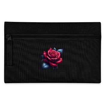Rose - Federtasche - Schwarz - Vorne