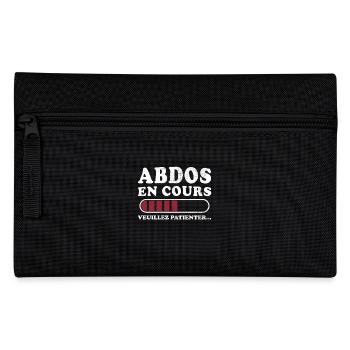 Abdos en cours veuillez patienter - Trousse - noir - Devant