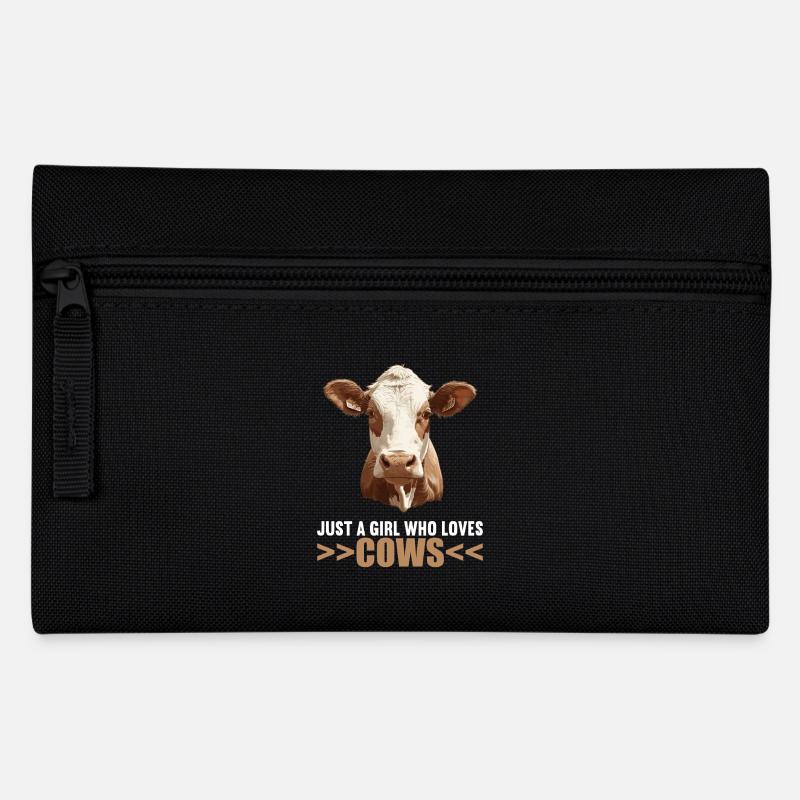 Kühe Kuh - Federtasche - Schwarz