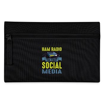 Amateur First Social Media Ham Radio - Trousse - noir - Devant