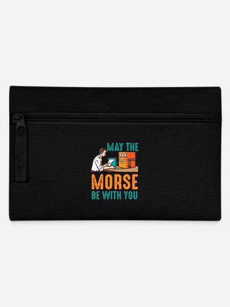 Amateur Morse Be With Ham Radio - Pencil Case - black