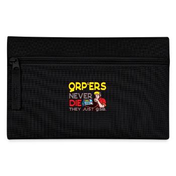 QRP’ERS ne meurt jamais, juste QSB Ham Radio - Trousse - noir - Devant