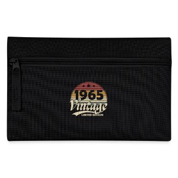 Jahrgang 1965 Cool Geburtstagsgeschenk 60 Jahre - Federtasche - Schwarz - Vorne