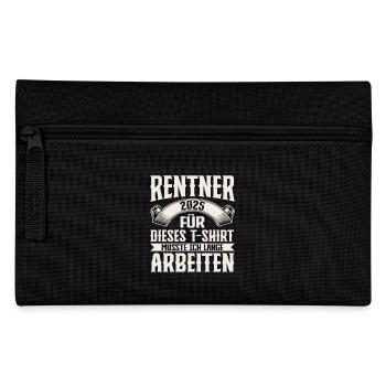 Rentner 2025 - Federtasche - Schwarz - Vorne