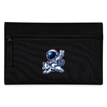 Astronaut Katze - Federtasche - Schwarz - Vorne
