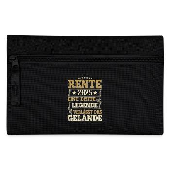 Rentner 2025 - Federtasche - Schwarz - Vorne