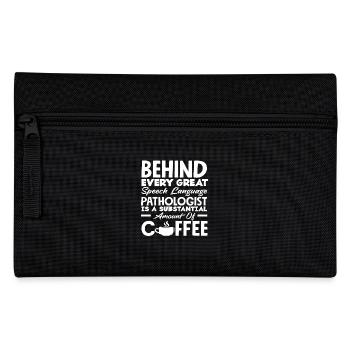 Derrière chaque orthophoniste, beaucoup de café - Trousse - noir - Devant