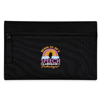 Born to be a speech therapist - Pencil Case - black - Front