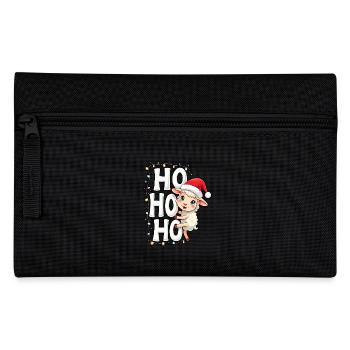 ho ho ho - schaf spruch - Federtasche - Schwarz - Vorne