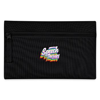 Sprachtherapeut Regenbogen Design - Federtasche - Schwarz - Vorne