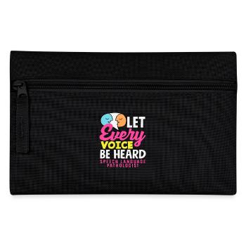 Speech therapist let every voice be heard - Pencil Case - black - Front