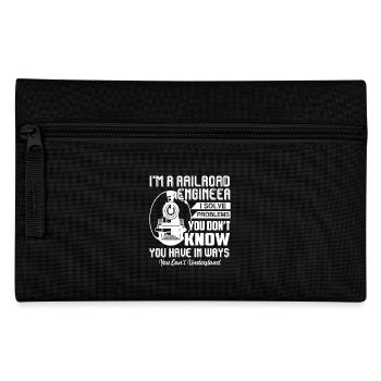 Railroad Engineer I am A Railroad Engineer - Pencil Case - black - Front