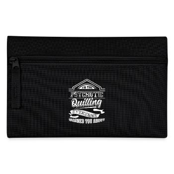Quilling I am The Psychotic Quilling - Pencil Case - black - Front