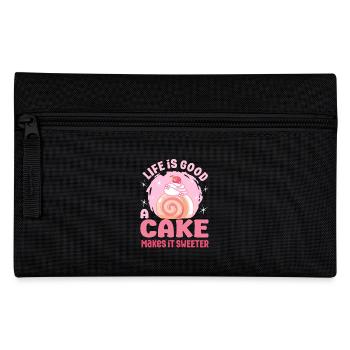 Pastry Lover Cake Makes It Sweeter Cute Gift - Federtasche - Schwarz - Vorne