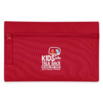 Speech Therapist Kids Who Talk Back - Pencil Case - red - Front