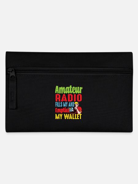 Amateur Empties My Wallet Ham Radio - Pencil Case - black