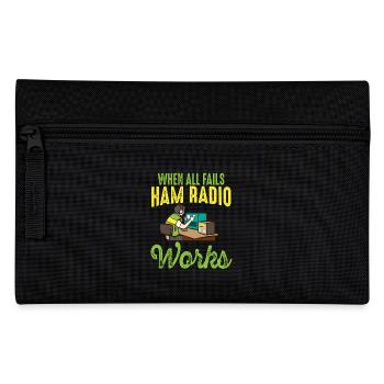 Radio amateur quand tout échoue Radio amateur - Trousse - noir - Devant