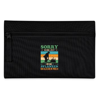 Großvater SORRY KEINE ZEIT MEINE PFLANZEN Lustig - Federtasche - Schwarz - Vorne
