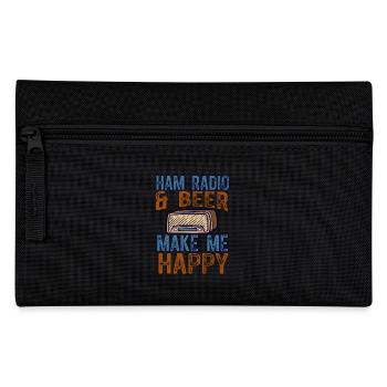 Radio amateur Bière Happy Ham Radio - Trousse - noir - Devant