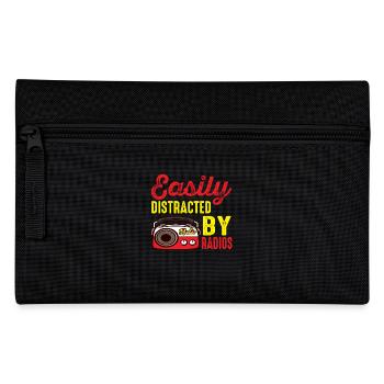 Amateur Easily Distracted By Ham Radio - Pencil Case - black - Front