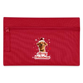 Merry christmas dog - Pencil Case - red - Front