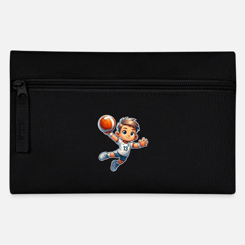 Handball Handballer - Federtasche - Schwarz