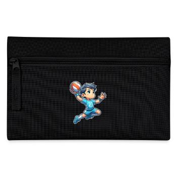 Handball Handballer - Federtasche - Schwarz - Vorne