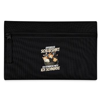 Offizielles Schlafshirt - Katzen in der Tasse - Federtasche - Schwarz - Vorne