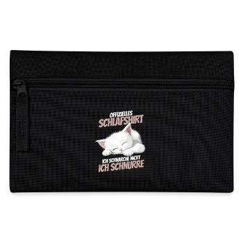 Official Sleep Shirt - Kitten Slumbers Sweetly - Pencil Case - black - Front