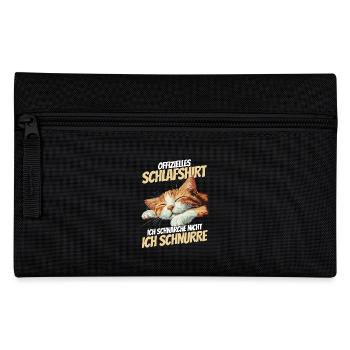 l Official Sleep Shirt - Kitten Slumbers - Pencil Case - black - Front