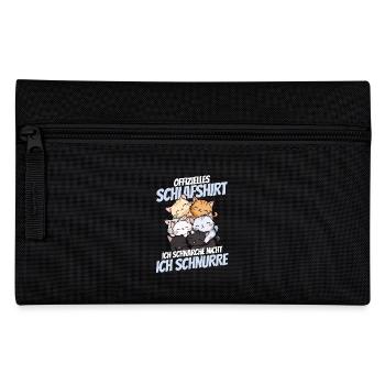 lustOfficial Sleep Shirt - Cute Cat Fami - Pencil Case - black - Front