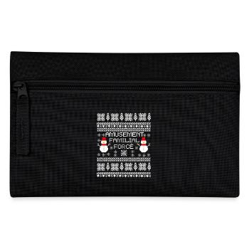 Amusement familial forcé Noël humour - Trousse - noir - Devant