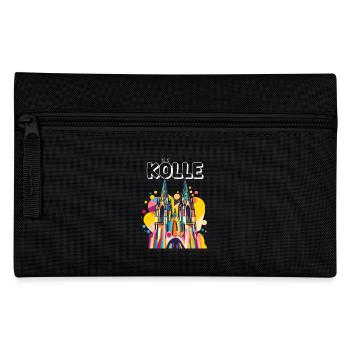 Carnaval Cologne Cologne Alaaf Kölsch Cathédrale de Cologne Coloré - Trousse - noir - Devant
