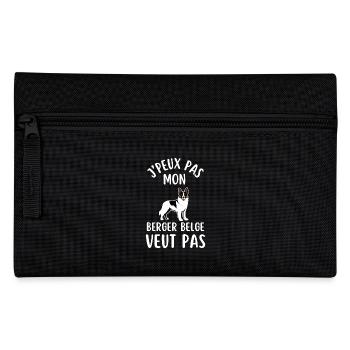chien de race berger belge 1 - Trousse - noir - Devant