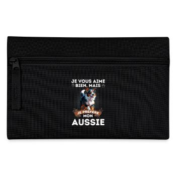 BERGER AUSTRALIEN AUSSIE CHIEN DOUX - Trousse - noir - Devant