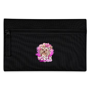 Funny Yorkie Mom - Pencil Case - black - Front