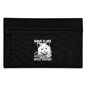 Adopt A British Shorthair Save A Life - Pencil Case - black - Front