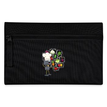 Robot Chef Cooks Cook Kitchen Culinary Arts - Pencil Case - black - Front